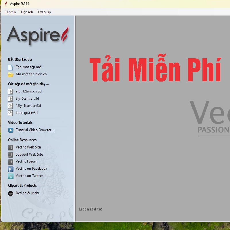 Tải download Phần Mềm Aspire cnc 9.5 Miễn Phí - Google Drive